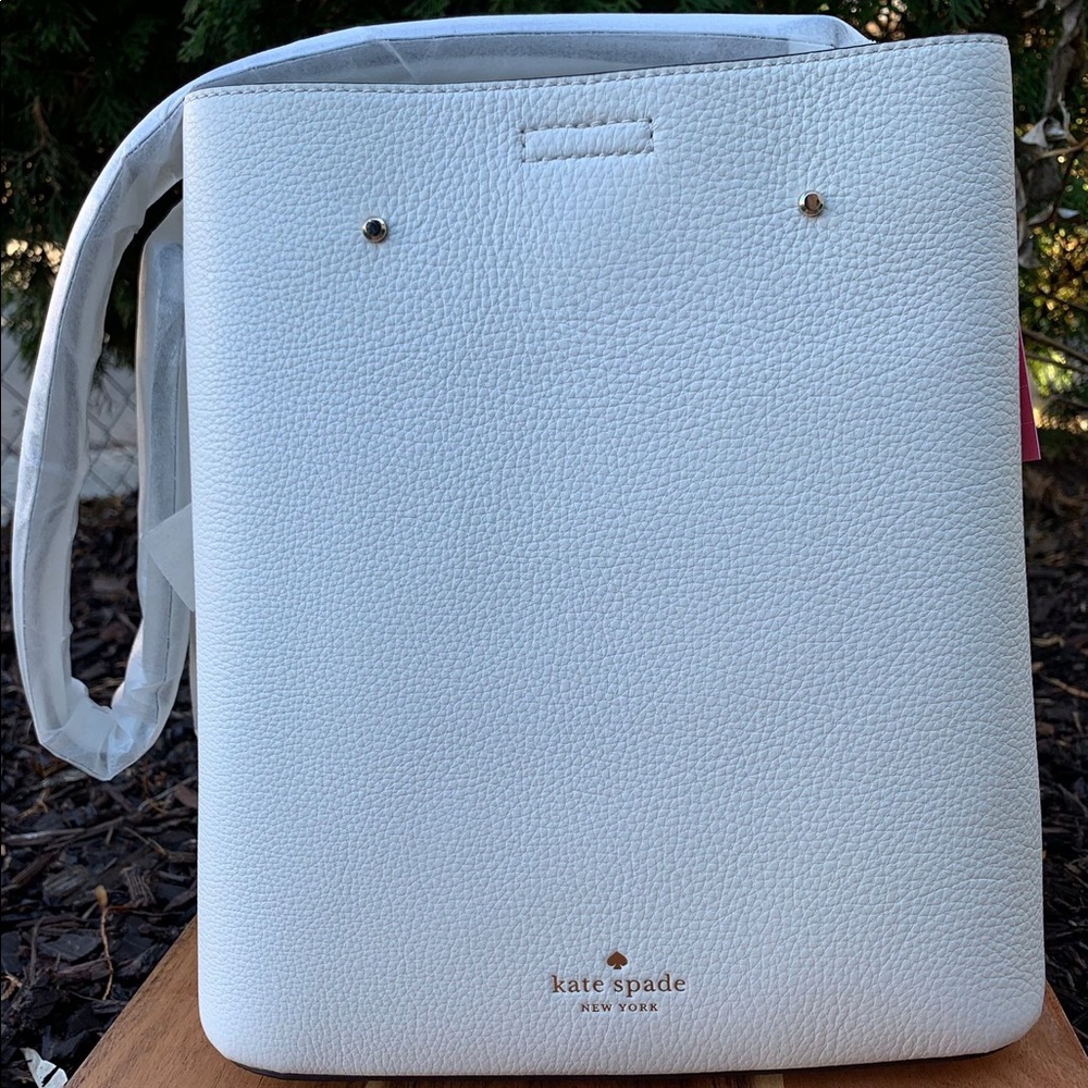 KATE SPADE ♠️ marti large bucket Whitedove bag